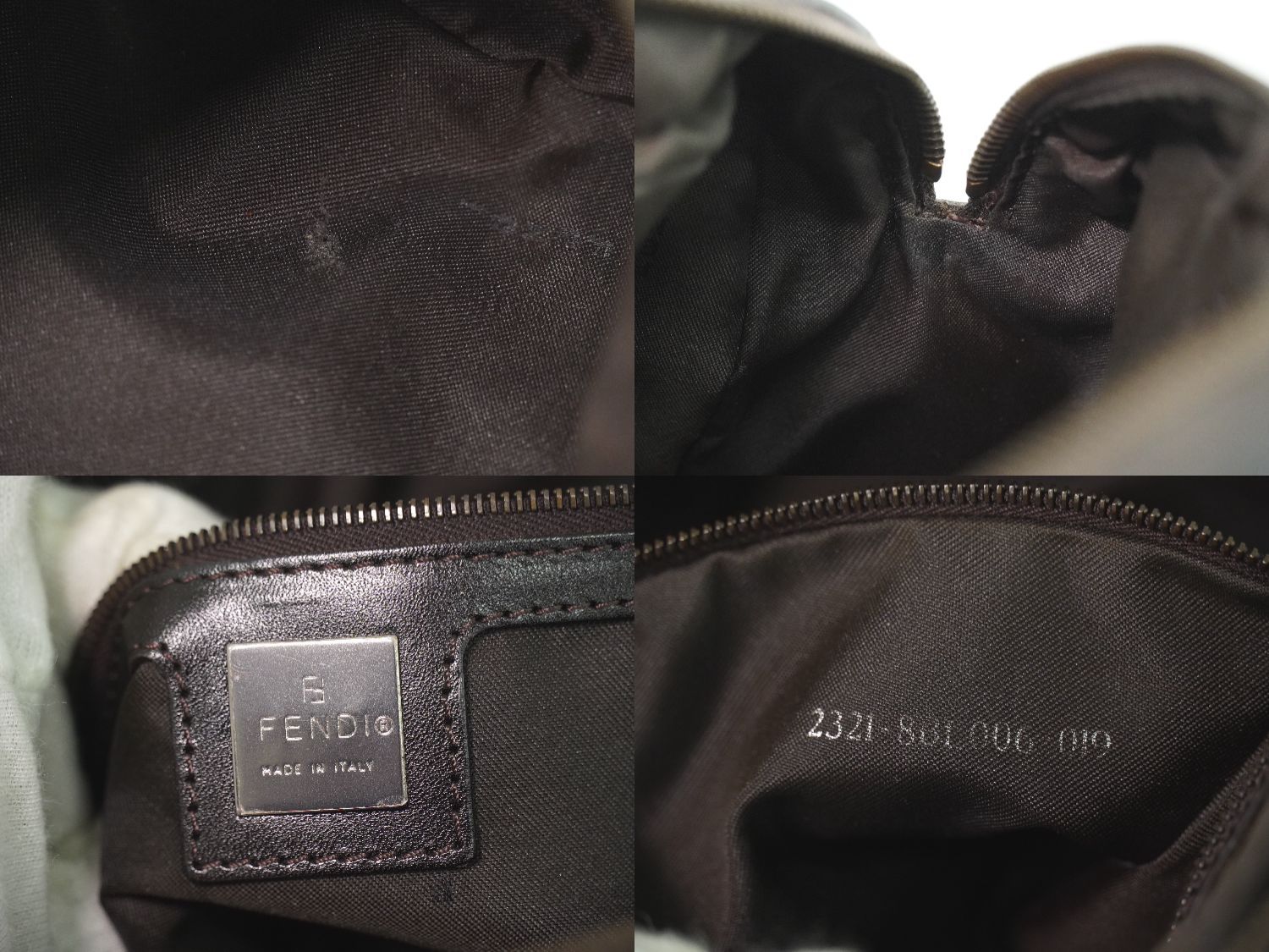 Fendi Zucchino Handbag Brown Bag — view 9