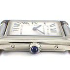 Cartier Watch Tank Mast LM Rectangular Silver Dial SS Quartz Analog — view 2