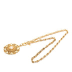 Chanel Vintage Flower Round Necklace — view 3