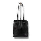Prada Tote with Tassel Charm Shoulder Fringe Black Nappa Leather — view 3