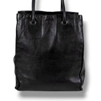 Prada Tote with Tassel Charm Shoulder Fringe Black Nappa Leather — view 5