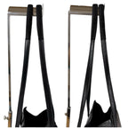 Prada Tote with Tassel Charm Shoulder Fringe Black Nappa Leather — view 9