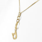Dior Logo Necklace with Case Metal Gold Pendant — view 3