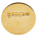 Chanel Logo Brooch Gold Black Plated — view 2