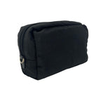 Prada Triangle Logo Saffiano Pouch Black — view 3