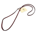 Hermes Lanier Leather Necklace Rouge Ash Box Calf