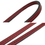 Hermes Lanier Leather Necklace Rouge Ash Box Calf — view 3