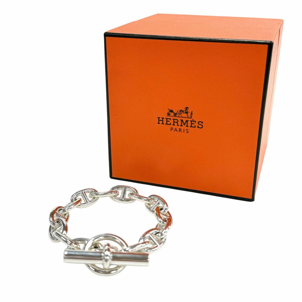 Hermes Chaine D'ancre MM 14 Links Bracelet Silver — view 2