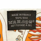 Hermes Exposition Universelle Silk 100% Scarf Orange Multi — view 6