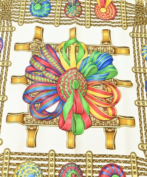 Hermes Bandana Scarf Gray — view 2