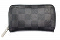 Louis Vuitton Damier Graphite Zippy Coin Purse Card Case Round Zip Business