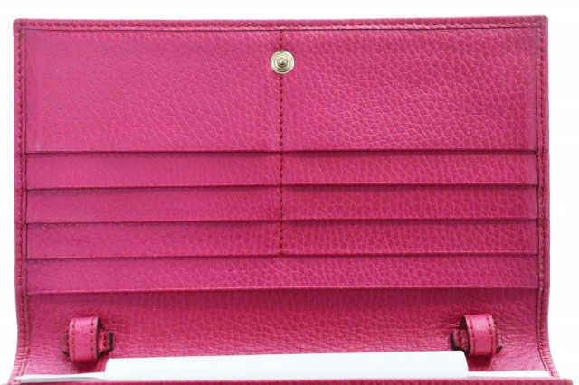 Gucci Swing Shoulder Wallet Pink Leather — view 3