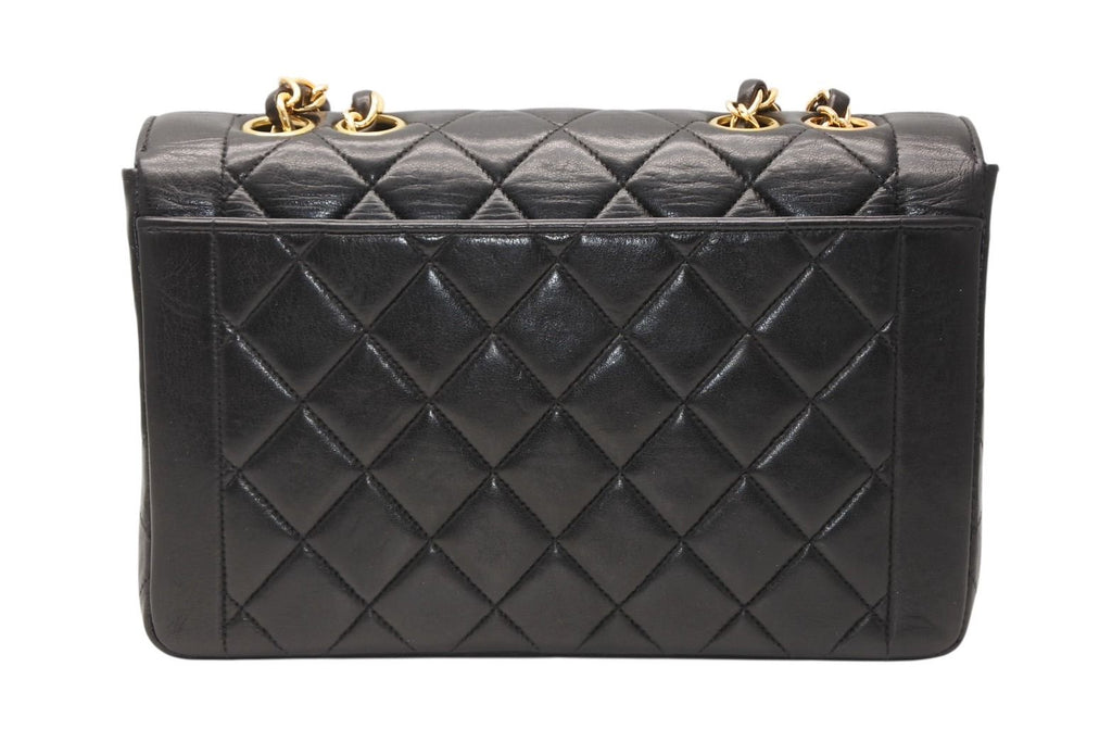 Chanel Chain Quilted 23 Shoulder Bag CC Logo Lambskin Black Gold — view 2
