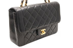 Chanel Chain Quilted 23 Shoulder Bag CC Logo Lambskin Black Gold — view 3