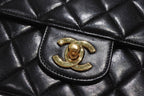Chanel Chain Quilted 23 Shoulder Bag CC Logo Lambskin Black Gold — view 4