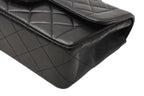 Chanel Chain Quilted 23 Shoulder Bag CC Logo Lambskin Black Gold — view 7