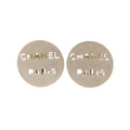 Chanel Logo 00 C Silver Earrings