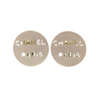 Chanel Logo 00 C Silver Earrings
