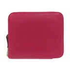 Hermes Azap Silk in Compact Silver Barenia Franboise Nata Pink Cream Coin Case — view 2