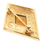 Dior Metal Rhinestone Color Gold Brooch — view 6