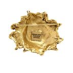 Hermes Taiyo Soleil Vintage Brooch Metal Gold — view 3