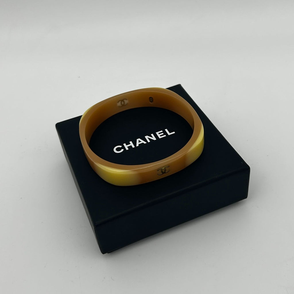 Chanel CC Logo Bangle Bracelet — view 3