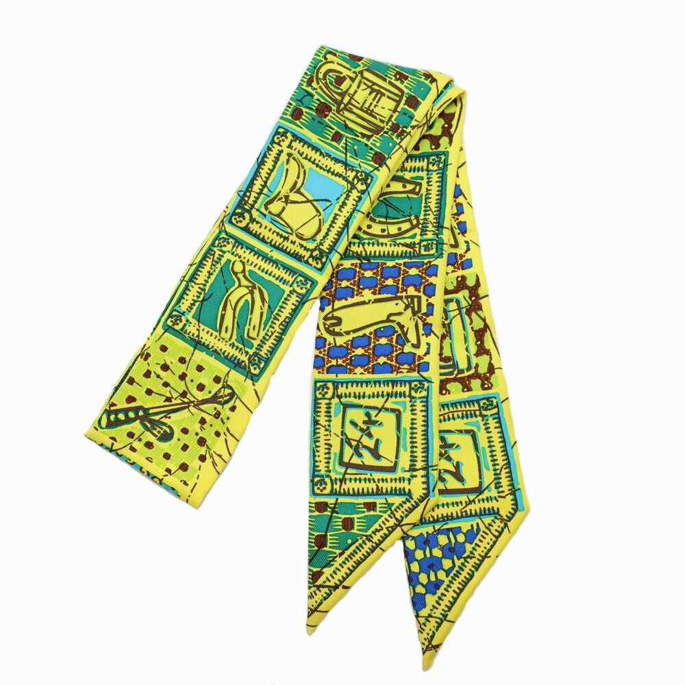 Hermes Heaven Twilly le Boubou Yellow Silk — view 3