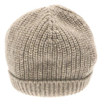 Celine Triomphe Patch Knit Cap Seamless Cashmere Beige TU Hat — view 3