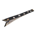 Louis Vuitton Monogram Cascade Bandeau BB Scarf Black Beige Multicolor Silk