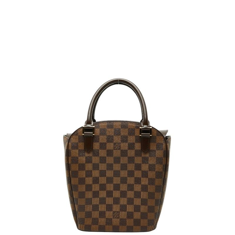 Louis Vuitton Damier Sarria Handbag Brown Leather