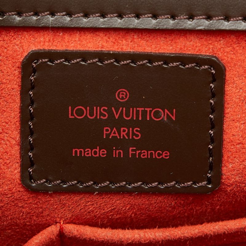 Louis Vuitton Damier Sarria Handbag Brown Leather — view 9