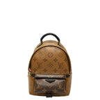 Louis Vuitton Monogram Reverse Palm Springs Mini Backpack Black Brown Leather