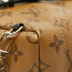 Louis Vuitton Monogram Reverse Palm Springs Mini Backpack Black Brown Leather — view 7