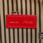 Fendi Pouch Red Brown Leather — view 8