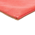 Fendi Pouch Red Brown Leather — view 5