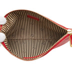 Fendi Pouch Red Brown Leather — view 7