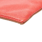 Fendi Pouch Red Brown Leather — view 4