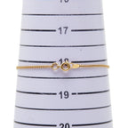 Chanel CC Logo Heart Key Bracelet Gold Plated Rhinestone — view 5