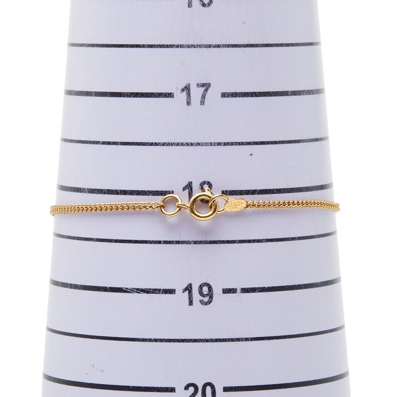 Chanel CC Logo Heart Key Bracelet Gold Plated Rhinestone — view 5