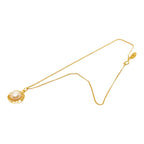 Chanel Logo Necklace Gold Plated Faux Pearl — view 4