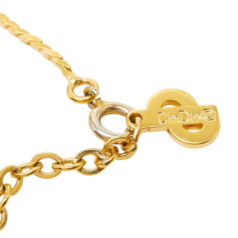 Dior CD Logo Necklace Gold Plated — view 5