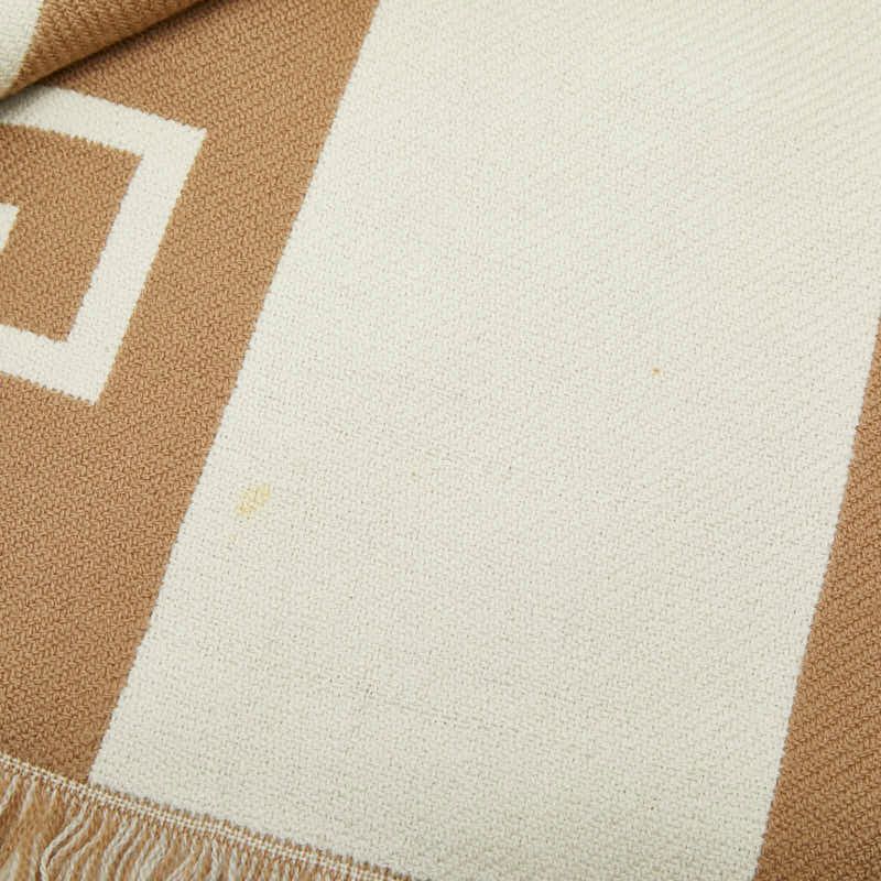Gucci Glogo Scarf Beige Brown Wool — view 5