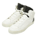 Louis Vuitton Damier Middle Cut Sneakers 9.5 White Black Leather