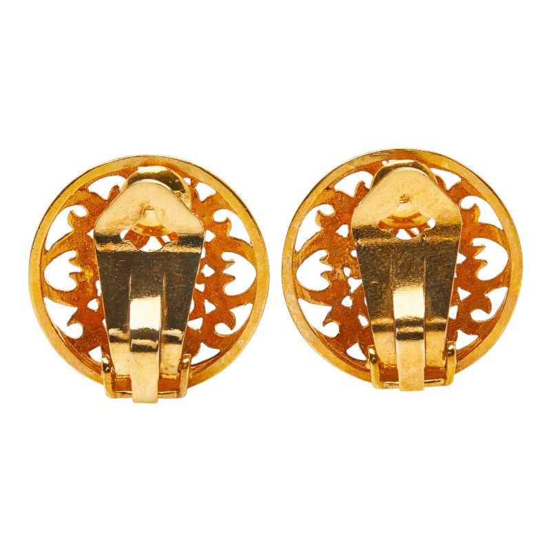 Loewe Anagram Round Earrings Gold Plated — view 3