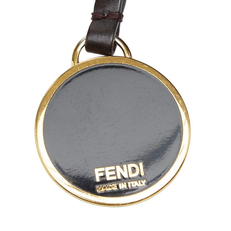 Fendi Zucca Crossbody Shoulder Bag Brown Canvas Leather — view 9