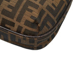 Fendi Zucca Crossbody Shoulder Bag Brown Canvas Leather — view 4