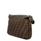 Fendi Zucca Crossbody Shoulder Bag Brown Canvas Leather — view 2