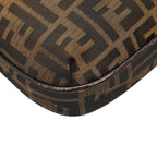 Fendi Zucca Crossbody Shoulder Bag Brown Canvas Leather — view 5