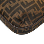 Fendi Zucca Crossbody Shoulder Bag Brown Canvas Leather — view 6