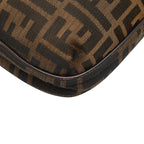 Fendi Zucca Crossbody Shoulder Bag Brown Canvas Leather — view 7